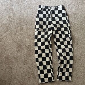 P&co. Service fatigue Checkered Pants UK8/US4